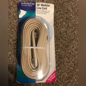 Southwestern bell, 50 feet modular line cord phone to wall outlet.